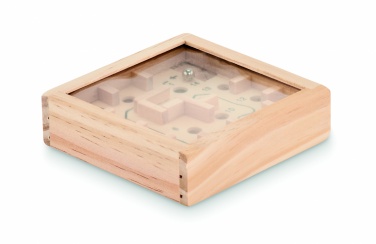 Logo trade business gift photo of: Pine wooden labyrinth game
