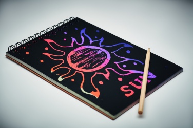 Logo trade corporate gifts image of: Scratching paper notebook