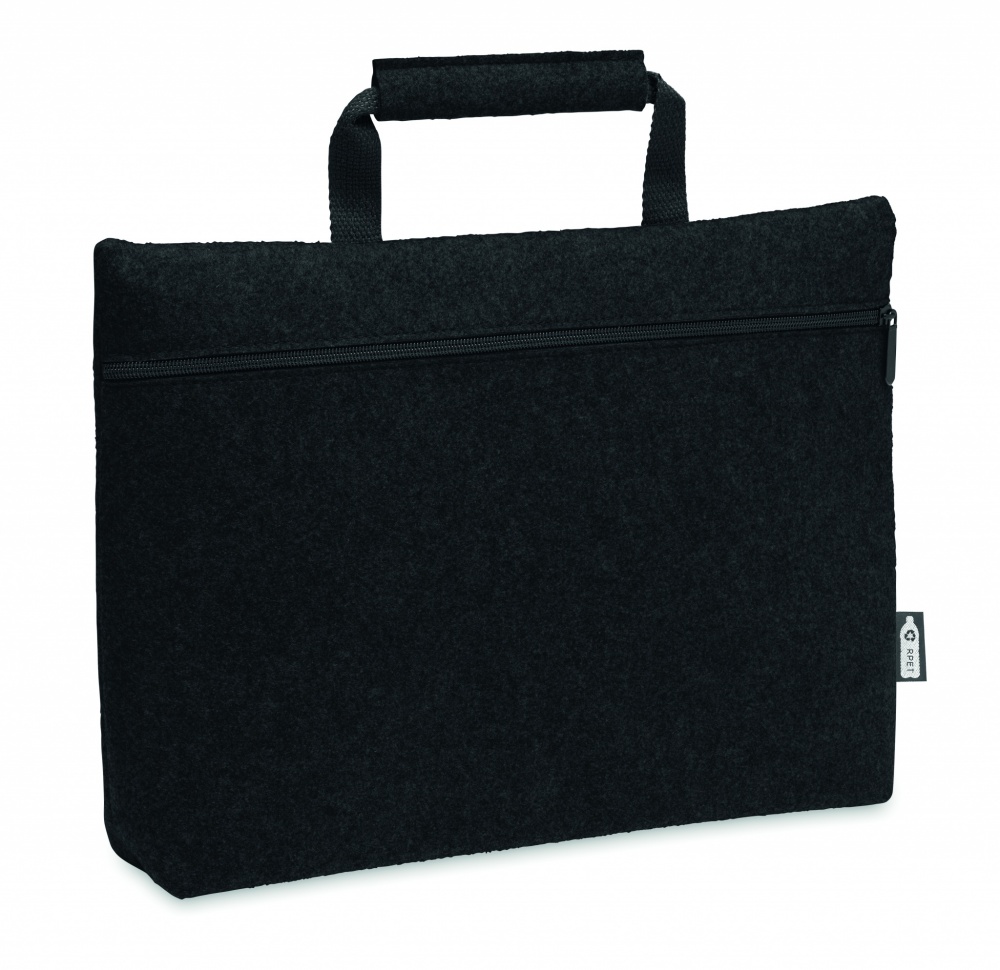Logotrade promotional products photo of: RPET felt zippered laptop bag