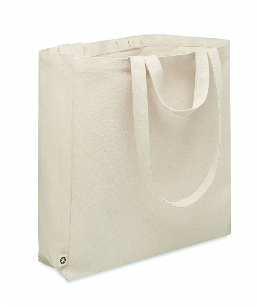 Logo trade promotional giveaway photo of: Recycled cotton shopping bag