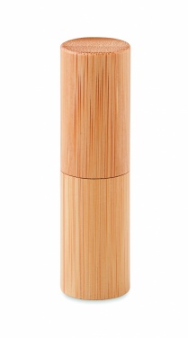 Logo trade promotional product photo of: Lip balm in bamboo tube box