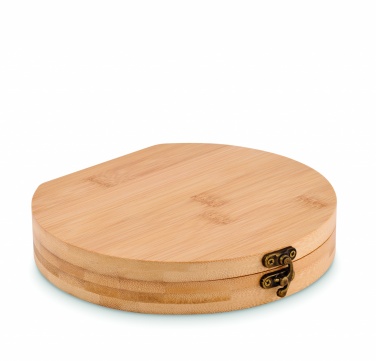 Logo trade promotional giveaways image of: 15 piece tool set bamboo case