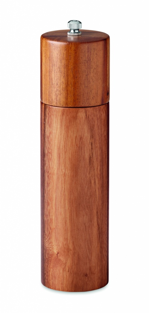 Logo trade promotional giveaways image of: Pepper grinder in acacia wood