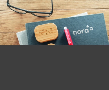 Logotrade promotional gift image of: TWS earbuds in bamboo case