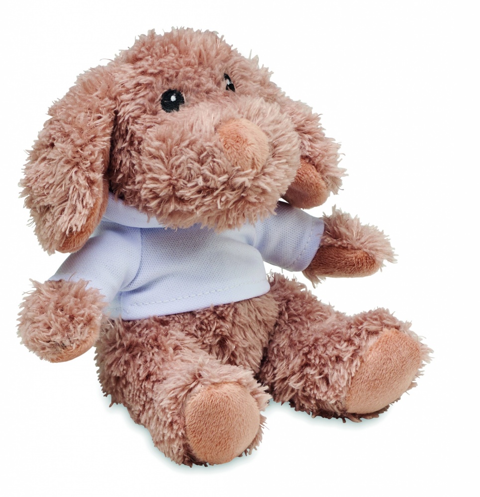 Logo trade promotional item photo of: Dog plush wearing a hoodie