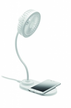 Logo trade advertising products picture of: Desktop charger fan with light