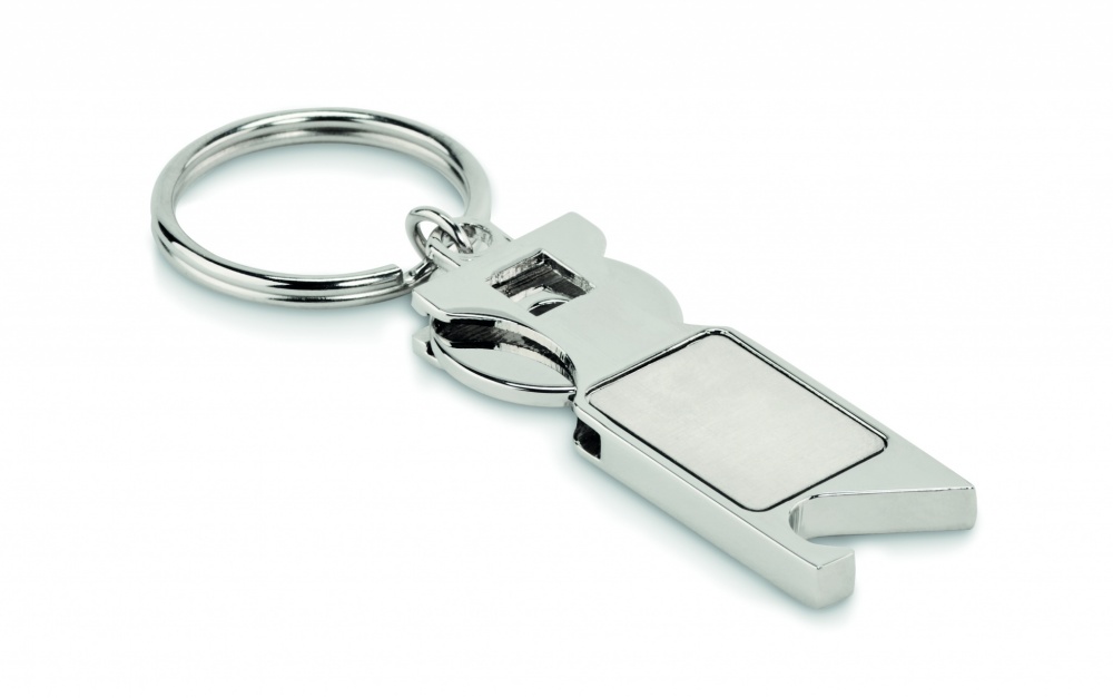 Logotrade promotional merchandise picture of: Euro Token key ring Porvoo