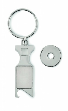 Logotrade promotional product picture of: Euro Token key ring Porvoo