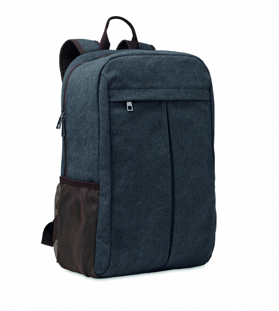 Logo trade promotional items image of: Laptop backpack in canvas