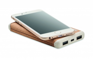 Logo trade business gifts image of: Wireless 10000mAh PowerBank