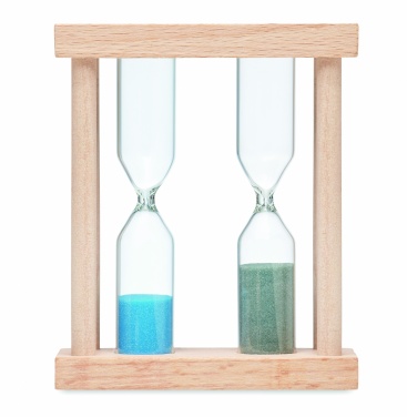 Logotrade promotional giveaways photo of: Set of 2 wooden sand timers