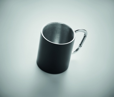 Logo trade promotional merchandise image of: Double wall metal mug 300 ml