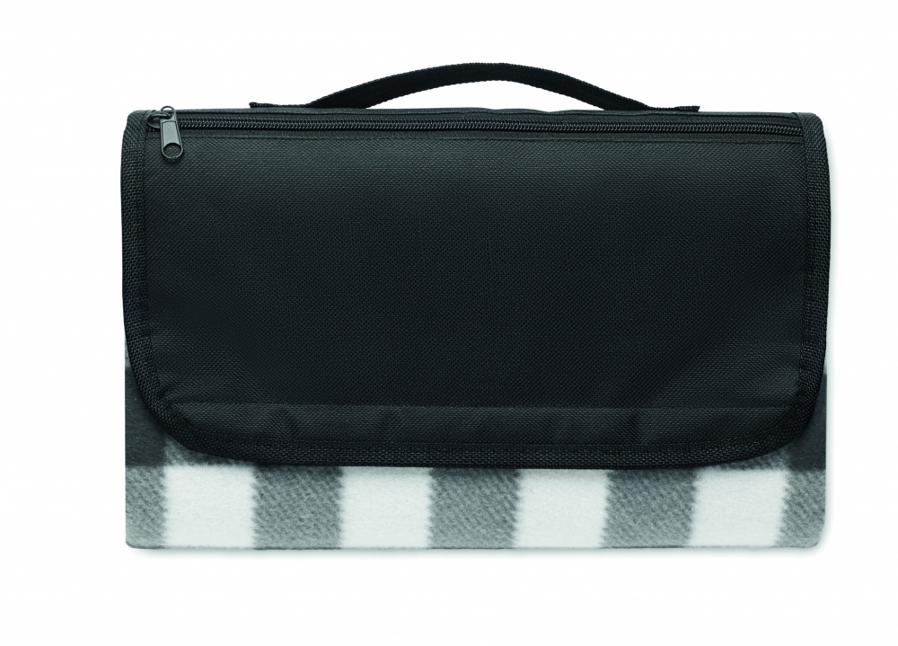 Logo trade business gifts image of: RPET fleece blanket 150 gr/m²