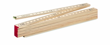 Logotrade business gift image of: Carpenter ruler in wood 2m