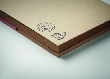 Logo trade promotional merchandise picture of: Recycled paper memo set