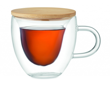 Logo trade advertising products image of: Double wall borosilicate glass