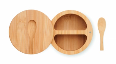 Logo trade promotional products image of: Salt and pepper bamboo box
