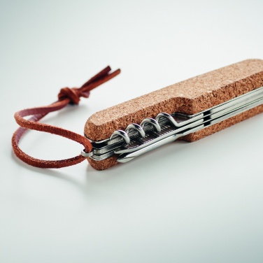 Logotrade promotional item picture of: Multi tool pocket knife cork