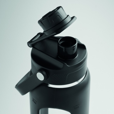 Logotrade promotional product picture of: Glass bottle with sleeve 750 ml