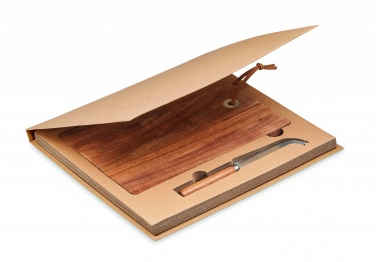 Logo trade corporate gift photo of: Acacia wood cheese board set Hannover