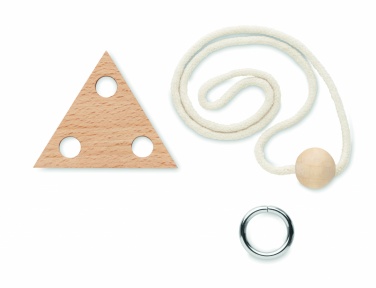 Logotrade promotional products photo of: Wooden brain teaser triangle