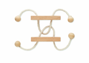 Logo trade advertising products image of: Wooden brain teaser rectangle