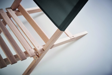 Logotrade corporate gift image of: Foldable wooden beach chair