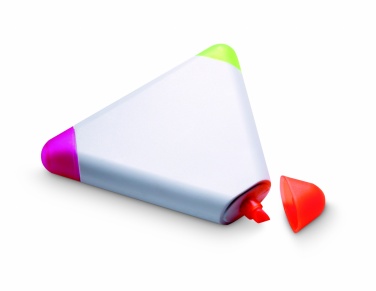 Logo trade promotional merchandise picture of: Triangular highlighter