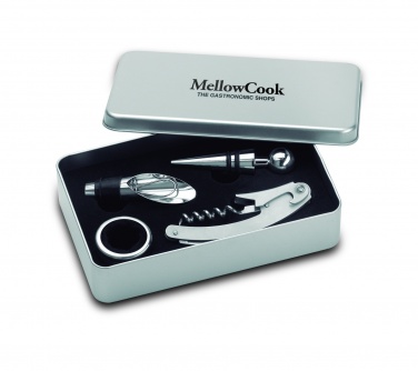 Logo trade promotional items picture of: Wine  set in tin box