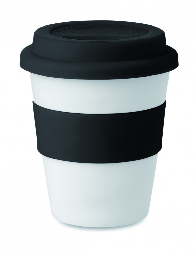 Logo trade promotional merchandise picture of: PP tumbler with silicone lid