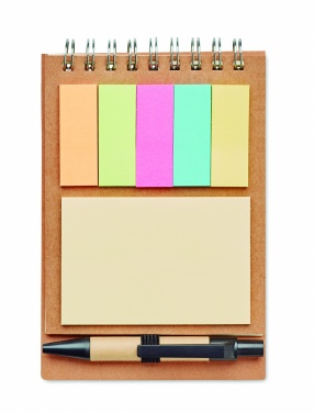 Logo trade promotional gifts picture of: Notepad with pen and memo pad