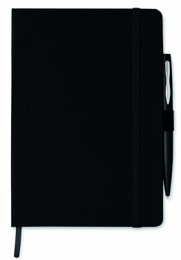 Logotrade corporate gift image of: A5 notebook with pen 72 lined