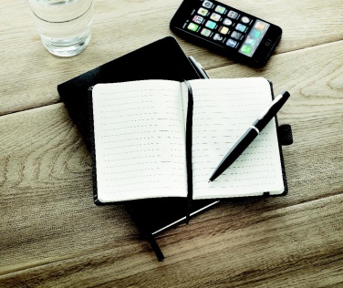 Logo trade promotional gifts image of: A6 notebook with pen 72 lined