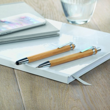 Logotrade promotional merchandise picture of: Bamboo pen and pencil set