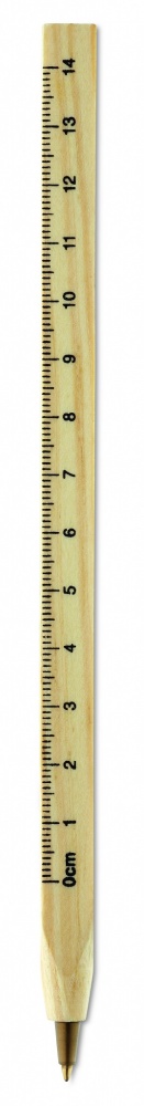 Logo trade promotional items image of: Wooden ruler pen