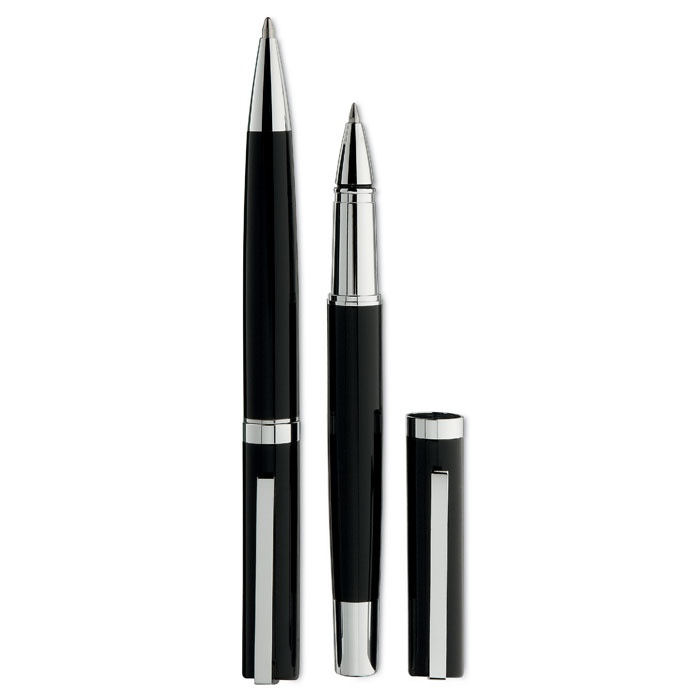 Logo trade promotional items image of: Pen and roller in paper box