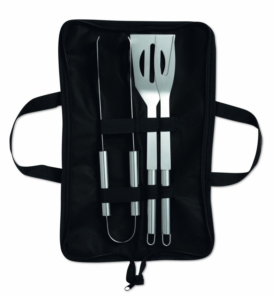 Logo trade promotional merchandise picture of: 3 Barbecue tools in pouch