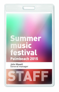 Logotrade business gifts photo of: Transparent badge 7.5cmx12.5cm