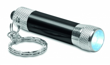 Logo trade promotional items image of: Aluminium torch with key ring