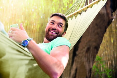 Logo trade promotional items image of: Hammock polycotton