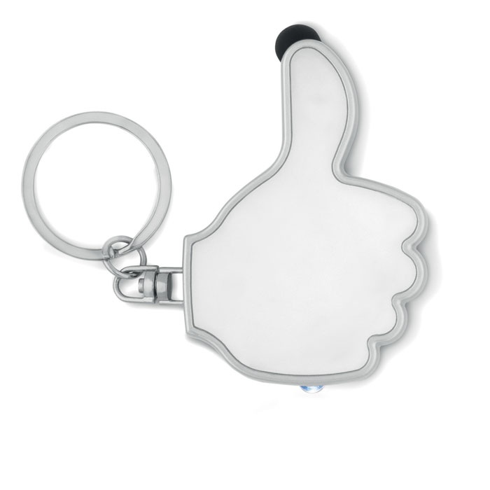 Logo trade advertising products image of: Thumbs up led light w/key ring Valmiera