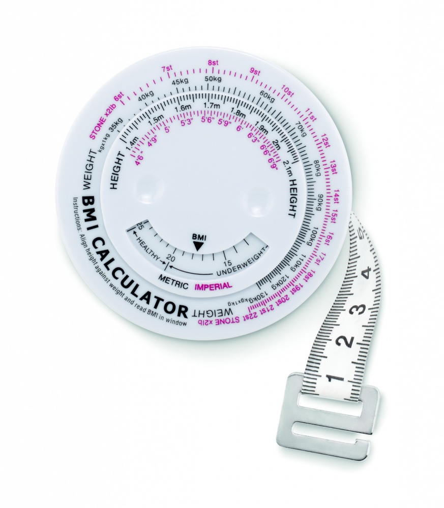 Logo trade promotional giveaways picture of: BMI measuring tape