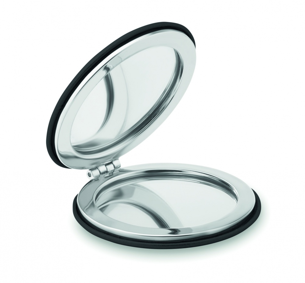 Logo trade business gift photo of: Round PU mirror