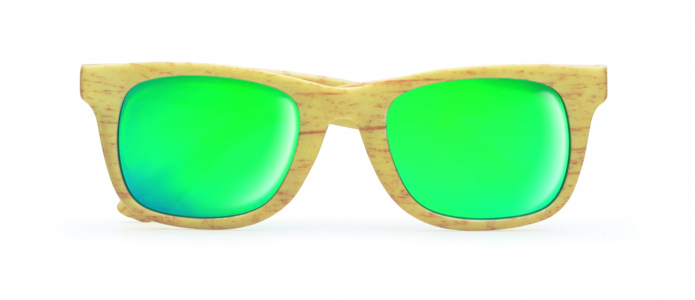 Logo trade promotional items image of: Wooden look sunglasses MAARDU