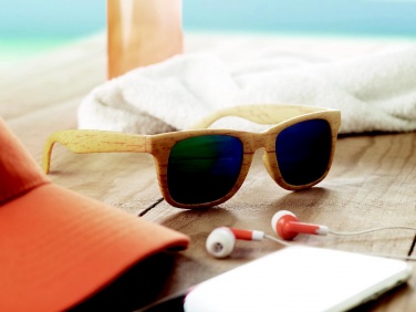 Logotrade promotional merchandise photo of: Wooden look sunglasses MAARDU