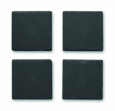 Logotrade promotional item image of: Slate coasters with EVA bottom