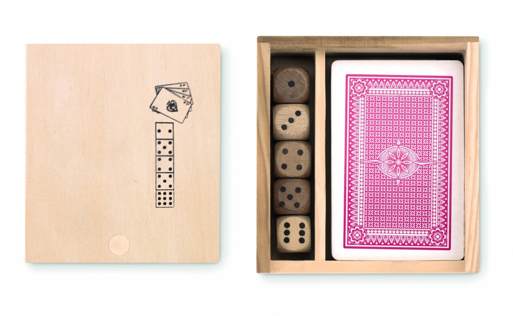 Logotrade promotional item image of: Cards and dices in box