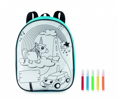 Logo trade business gift photo of: Backpack with 5 markers