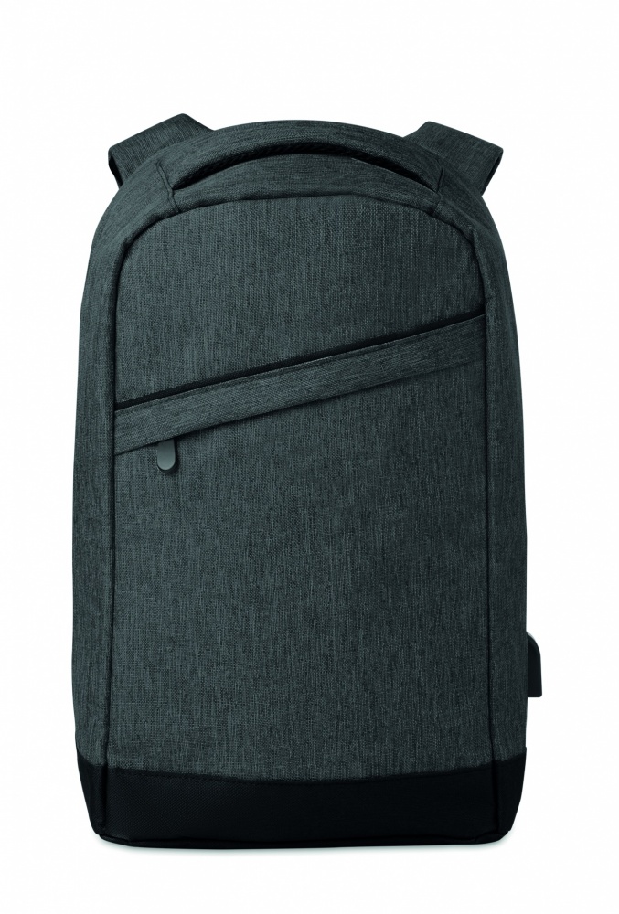 Logotrade promotional merchandise picture of: 2 tone backpack incl USB plug