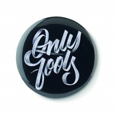 Logo trade promotional giveaways picture of: Mirror button metal